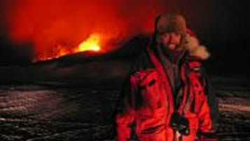 En un volcán en erupción - Islandia 2010