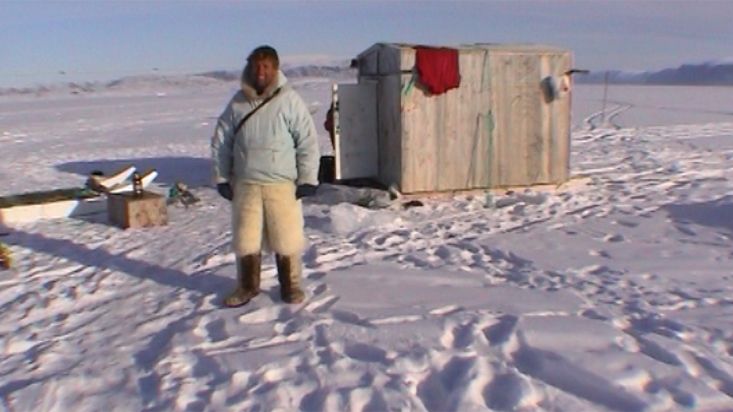 Cabaña de pescadores sobre un trineo - Expedición Thule - 2004