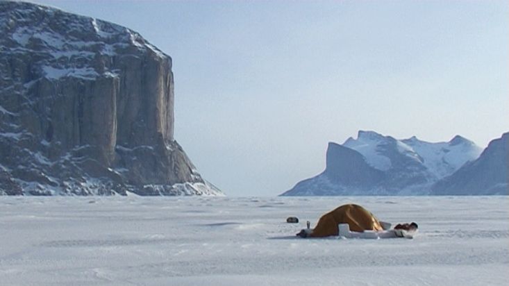 Campamento enfrente del Great Cross Pillar - Expedicion a Sam Ford Fiord 2010