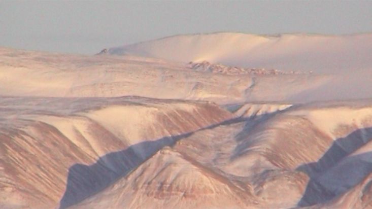 Atardecer en el fiordo de Kangerdlugssuaq en Thule - Expedición Thule - 2004