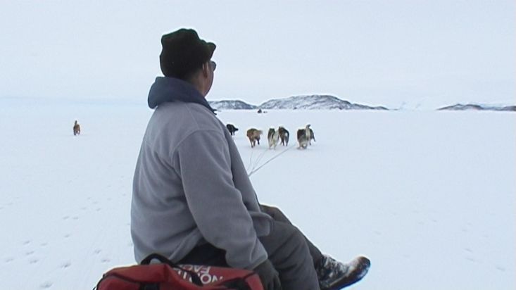 Ruta en trineo de perros en el estrecho de Davis - Expedición Nanoq 2007