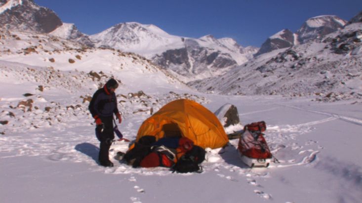 Desmontaje del campamento - Expedición Akshayuk Pass 2008