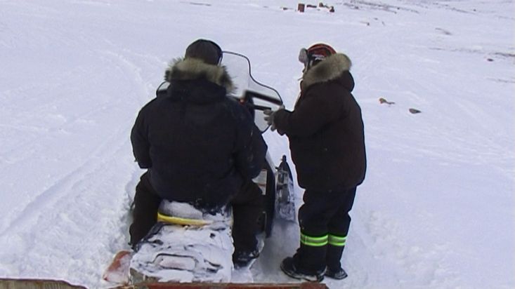 Ruta en motonieve de Ravenscraig a Clyde River - Expedición Sam Ford Fiord 2010