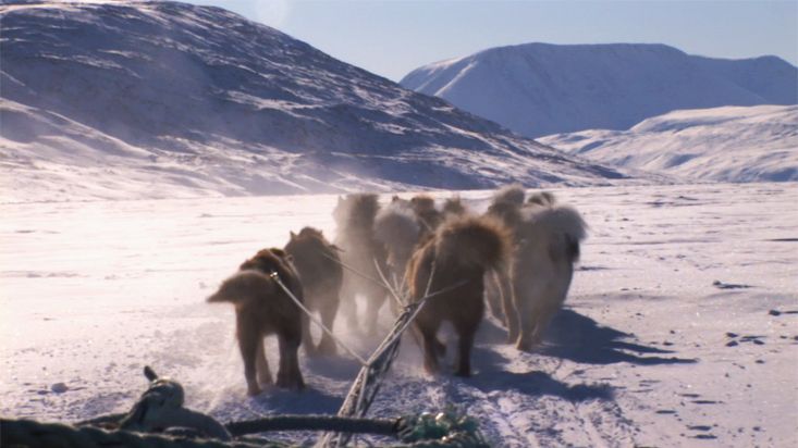 Ruta en trineo de perros hacia el Akshayuk Pass - Expedición Akshayuk Pass 2008