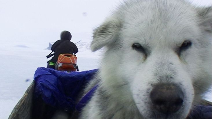 Regreso en motonieve a Clyde River - Expedición Sam Ford Fiord 2010