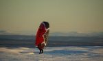 Curso de esquí con cometas en Laponia