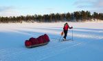 Travesía con esquís del lago Inari