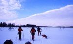 Travesía con esquís del lago Inari