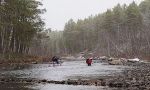 Trekking en el parque nacional de Lemmenjoki en Laponia