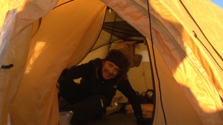 Último campamento en el glaciar de Norman - Expedición al Casquete Polar Penny - 2009