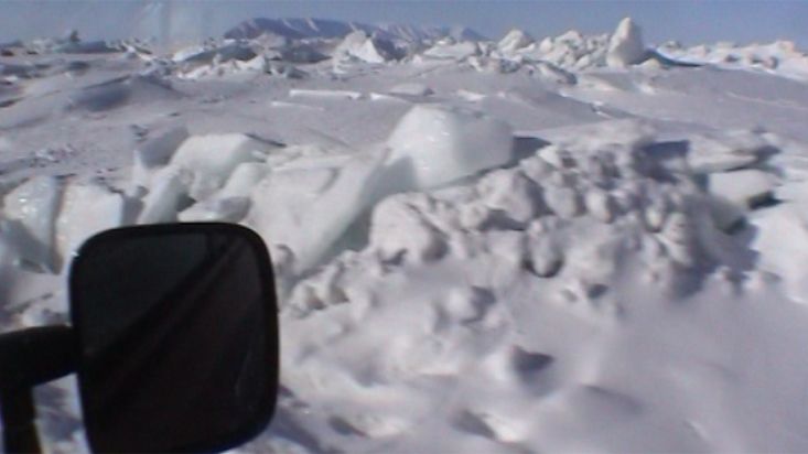 Traslado desde Qaanaaq al punto de partida de la ruta - Expedición Thule - 2004