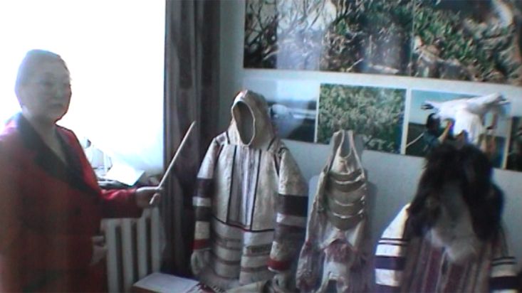 Vestimenta de los habitantes de Taimyr en el museo de Khatanga - Expedición Polo Norte Geográfico - 2002